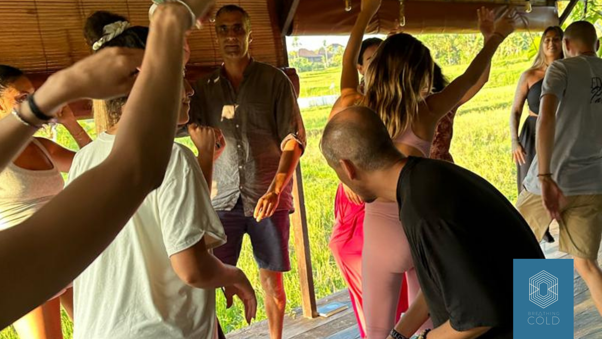 Group of humans dancing together